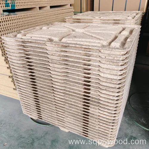 Nestable 80% Space Saving Compressed Wood Chip Pallets